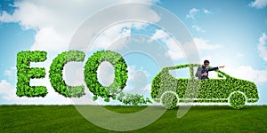 The concept of clean fuel and eco friendly cars