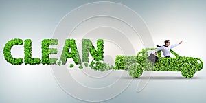 The concept of clean fuel and eco friendly cars