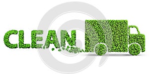 The concept of clean fuel and eco friendly cars - 3d rendering