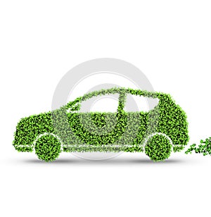 Concept of clean fuel and eco friendly cars - 3d rendering