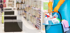 The concept of cleaning services store