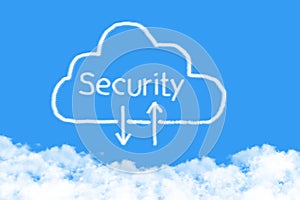 concept cloud security shape