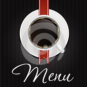 The Concept of Coffeehouse Menu. Vector photo