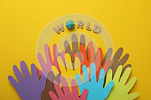 Concept or composition of World Population day