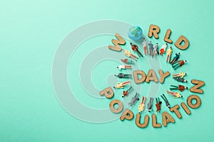 Concept or composition of World Population day