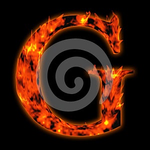 Red hot burning fire font in red and orange flames