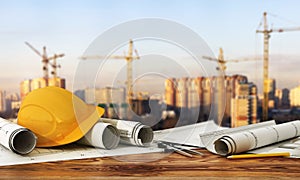 Concept of construction and design.