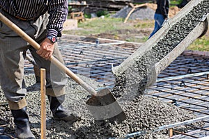 Concept of construction of monolithic slabs and ceilings photo