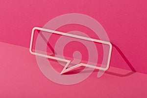 The concept of conversation, communication. Cloud