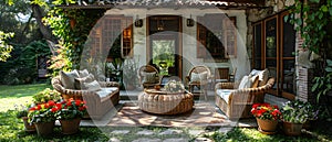 Concept Country Style, Countrystyle outdoor furniture for a cottage patio with a garden lounge