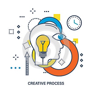 Concept of creative process.