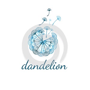 concept dandelion. Vector