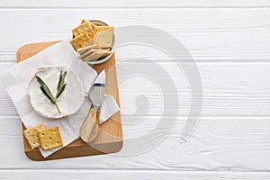 Concept of delicious French food - Camembert cheese