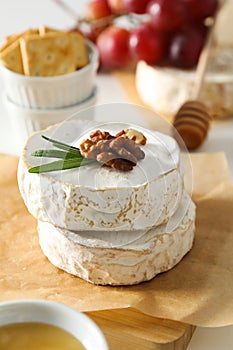 Concept of delicious French food - Camembert cheese