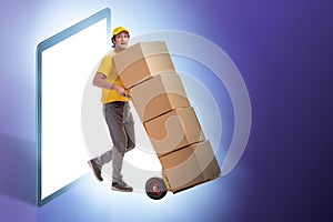 Concept of delivery of online purchases