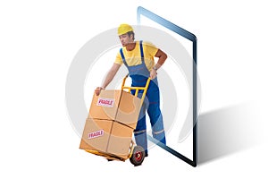 Concept of delivery of online purchases