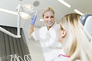 Concept of dental examination photo