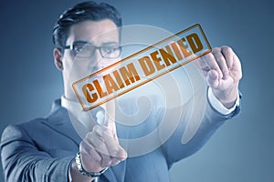 Concept of denying medical insurance claim