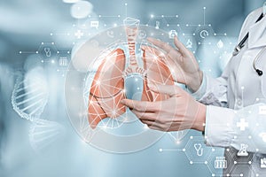 Concept of diagnostics, treatment and support for lung