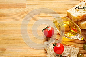 Concept of different world cuisine - Italian food and cuisine