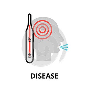 Concept of disease icon