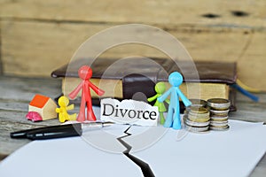 Concept of divorce and dividing the common goods or properties