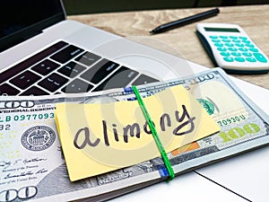 The concept of divorce, payment of alimony