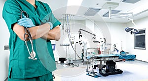 Concept of a doctor in hospital operating room