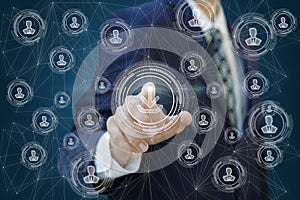 Concept of downloading information on the network of Internet users