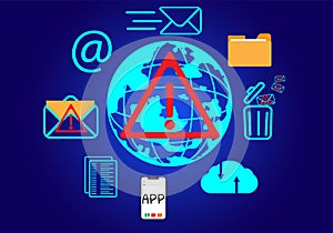 Concept of e-mail and computer viruses. Review the concepts of internet security, spam and e-marketing on screen. Spam email pop-