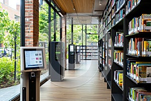 Exploring the Intersection of Education Technology and Traditional Learning Through a Long Row of Books