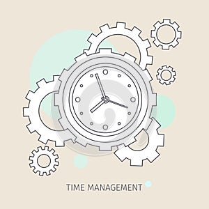 Concept of effective time management.