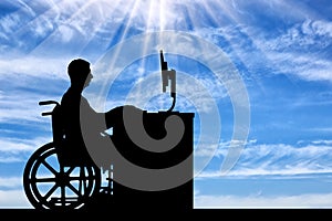 Concept of employment of persons with disabilities photo