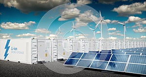 Concept of energy storage system.