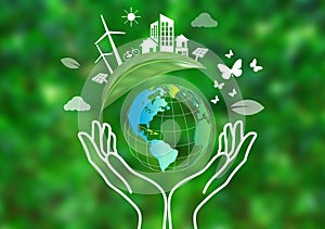 Concept of Environment, Let\'s Save the World Together.