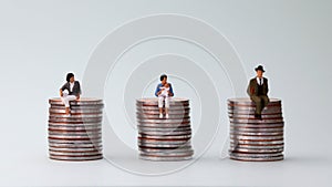The concept of equal pay. photo