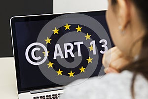 Concept: EU Directive on Copyright in the Digital Single Market or CDSM. Art. 13 is known as meme ban