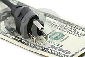 Concept of expensive energy bill