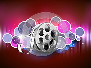 Concept of film reel.