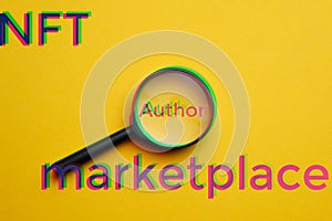 Concept for finding digital art authors in a NFT marketplace