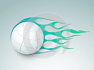 Concept of fire with globe.