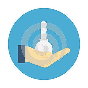 Concept flat background vector icon which can easily modify or edit