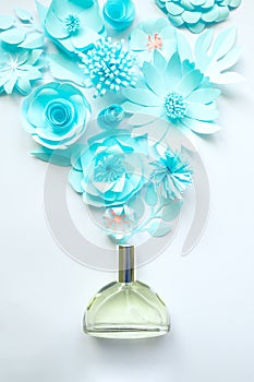 Concept flower arrangement. Flowers, fragrance, perfume. Delicate