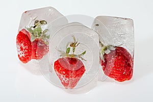 Concept of freezing fruits