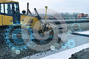 The concept of full automation of work using artificial intelligence in the construction of a highway. Analysis of equipment opera