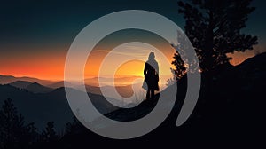 Concept of future expectations and uncertainty. photo