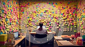 Concept of future expectations and uncertainty. photo