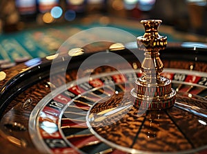 The concept of games of chance. Online casino gaming : roulette, cards, betting, chips, dice a world of chance and