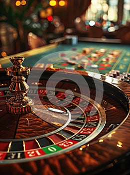 The concept of games of chance. Online casino gaming : roulette, cards, betting, chips, dice a world of chance and