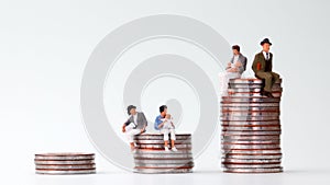 The concept of gender discrimination at workplace.